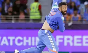 Champions Trophy: Chakaravarthy picks fifer as India beat NZ by 44 runs, set up semis clash with Australia