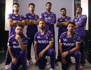KKR unveil three-star jersey for IPL 2025 season KKR unveil three-star jersey for IPL 2025 season