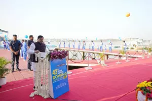 MP: National Rowing Championship begins at Bhopal’s Upper Lake MP: National Rowing Championship begins at Bhopal’s Upper Lake