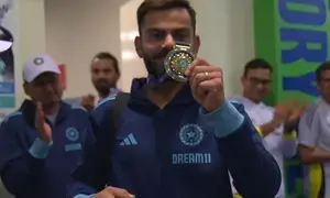 Champions Trophy: Virat Kohli bags Fielder of the Match medal after win over NZ