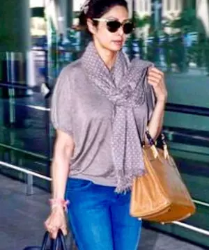 Boney Kapoor remembers Sridevi’s classic airport look