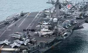 North Korea warns of renewing records in strategic deterrence over US aircraft carriers entry to South