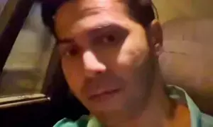 Varun Dhawan showcases his post pack up mood