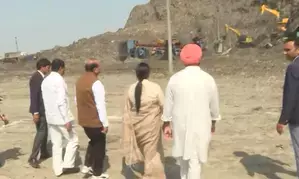 Delhi LG, CM plant bamboos at reclaimed patch of Bhalswa landfill