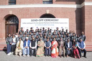 Special Olympics Bharat sends off largest ever Indian contingent for World Winter Games
