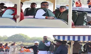 Delhi Minister Parvesh Verma inspects cleanliness efforts at Yamuna ghats