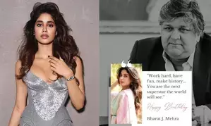 Heres what Janhvi Kapoor got as a bday present from co-star Rohit Saraf