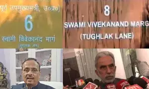 Nothing controversial, say 2 BJP MPs who use Swami Vivekanand Marg in Tughlak Lane nameplate in Delhi