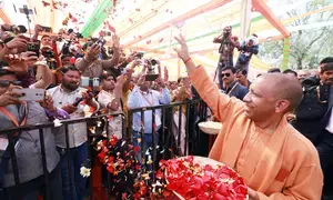 CM Yogi kicks off Rangotsav in Barsana, says now it is Mathuras turn to witness development