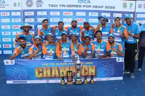 India clinch Tri-series for Deaf with 7-wicket win over Australia