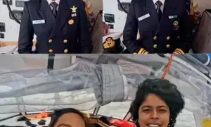 Indian Navy hails women officers for historic voyage on International Womens Day