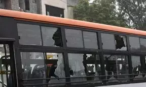 Three arrested in Rewa stone pelting case, bus operator still at large