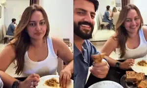 Sonakshi, Zaheer channel their inner ‘Mr. & Mrs. Khiladi’ at dinner time Sonakshi, Zaheer channel their inner ‘Mr. & Mrs. Khiladi’ at dinner time