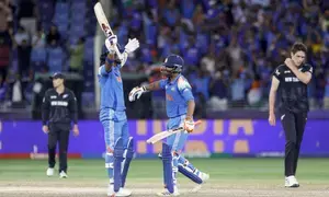 Champions Trophy: Spinners, Rohit and Rahul carry unbeaten India to third title win (ld) Champions Trophy: Spinners, Rohit and Rahul carry unbeaten India to third title win (ld)