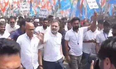 Rahul Gandhi joins Palayan Roko Naukri Do campaign in Begusarai to support Bihar’s youth