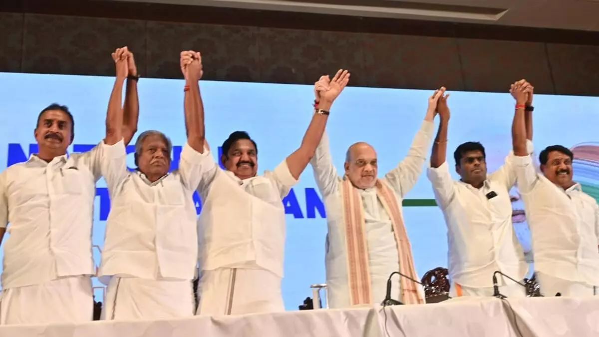BJP and AIADMK reunite ahead of 2026 Tamil Nadu Elections to revive NDA fortunes BJP and AIADMK reunite ahead of 2026 Tamil Nadu Elections to revive NDA fortunes