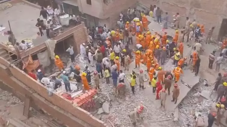 Mustafabad Building Collapse: Four Dead as Four-Story Building Collapses in Delhis New Mustafabad Mustafabad Building Collapse: Four Dead as Four-Story Building Collapses in Delhis New Mustafabad