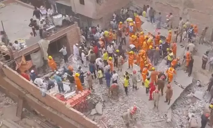 Mustafabad Building Collapse: Four Dead as Four-Story Building Collapses in Delhis New Mustafabad Mustafabad Building Collapse: Four Dead as Four-Story Building Collapses in Delhis New Mustafabad