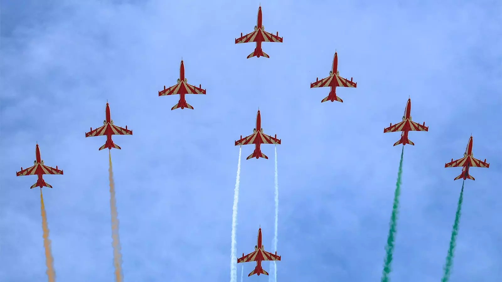 Air Force Suryakiran Jets to Perform Aerobatic Display Over Patnas Ganga Path for Shaurya Diwas Air Force Suryakiran Jets to Perform Aerobatic Display Over Patnas Ganga Path for Shaurya Diwas