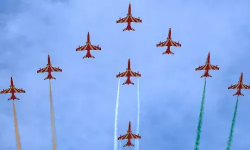 Air Force Suryakiran Jets to Perform Aerobatic Display Over Patnas Ganga Path for Shaurya Diwas