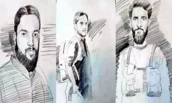 Pahalgam Terror Attack : Police Release Sketches of Three Pahalgam Attack Suspects, Offer ₹20 Lakh Reward