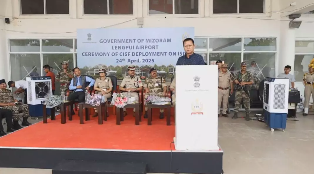 Strengthening Security: CISF Takes Charge of Lengpui Airport in Mizoram Strengthening Security: CISF Takes Charge of Lengpui Airport in Mizoram