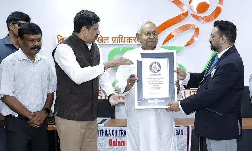 Bihar scripts twin world records with Madhubani art, Buddhist bowl ensemble