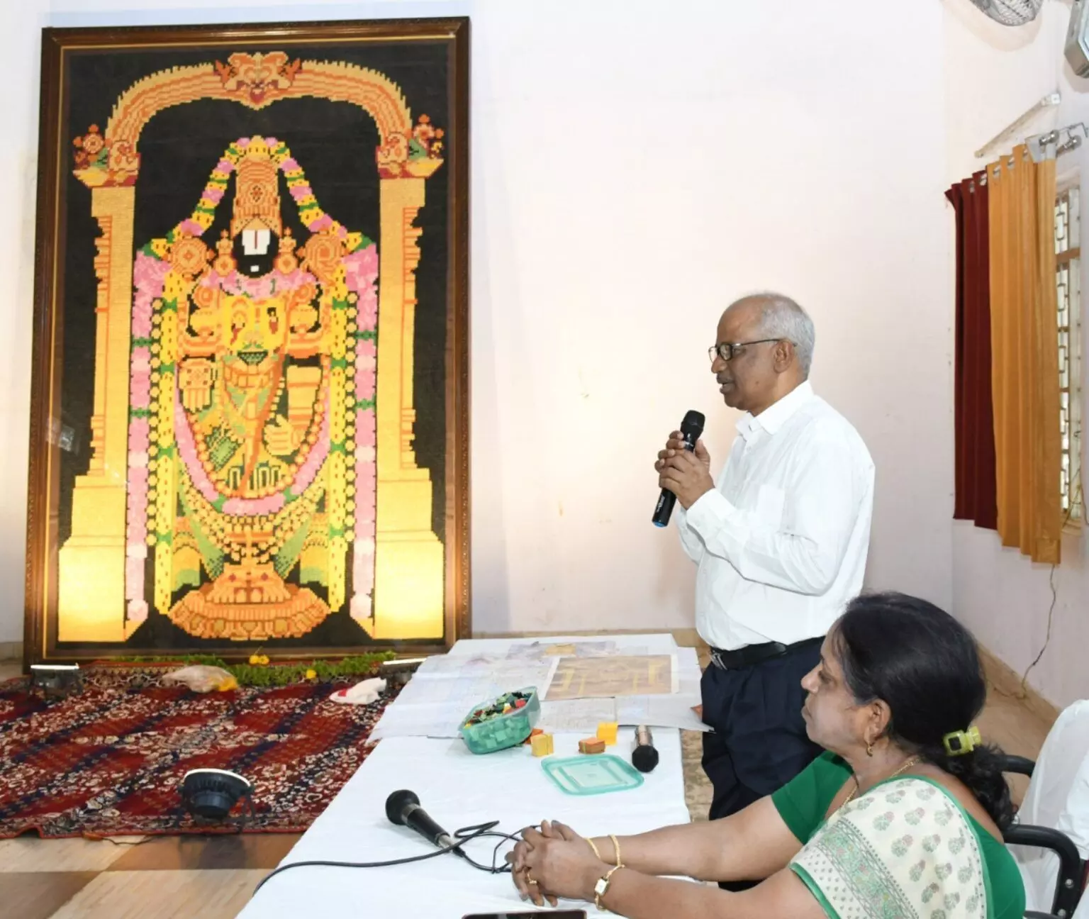 Guinness Record Holder Creates 7.5 ft x 12 ft Origami Lord Venkateswara Using 40,500 Folds