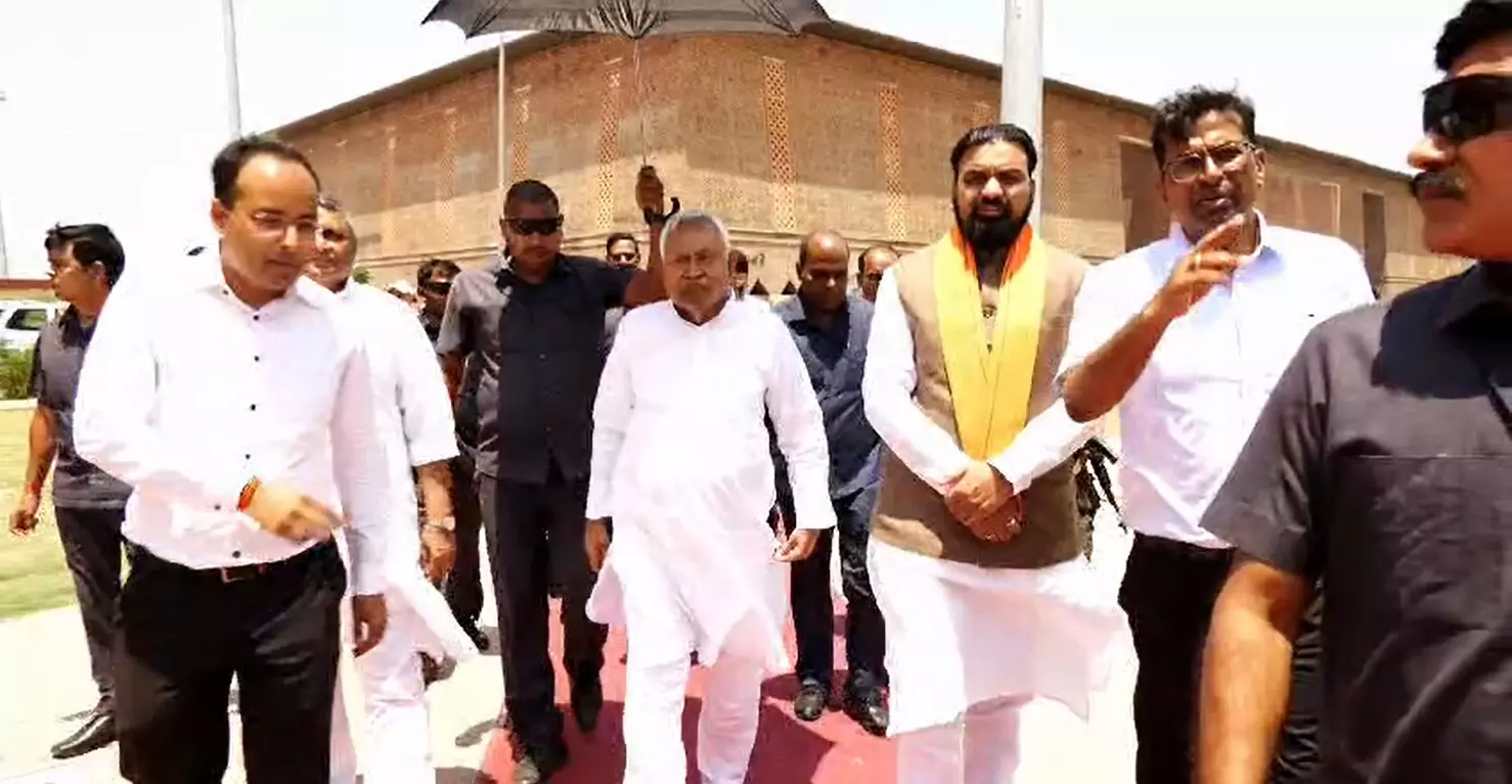 CM Nitish Kumar Inaugurates New Sports Facilities at Rajgir Sports Academy and University CM Nitish Kumar Inaugurates New Sports Facilities at Rajgir Sports Academy and University