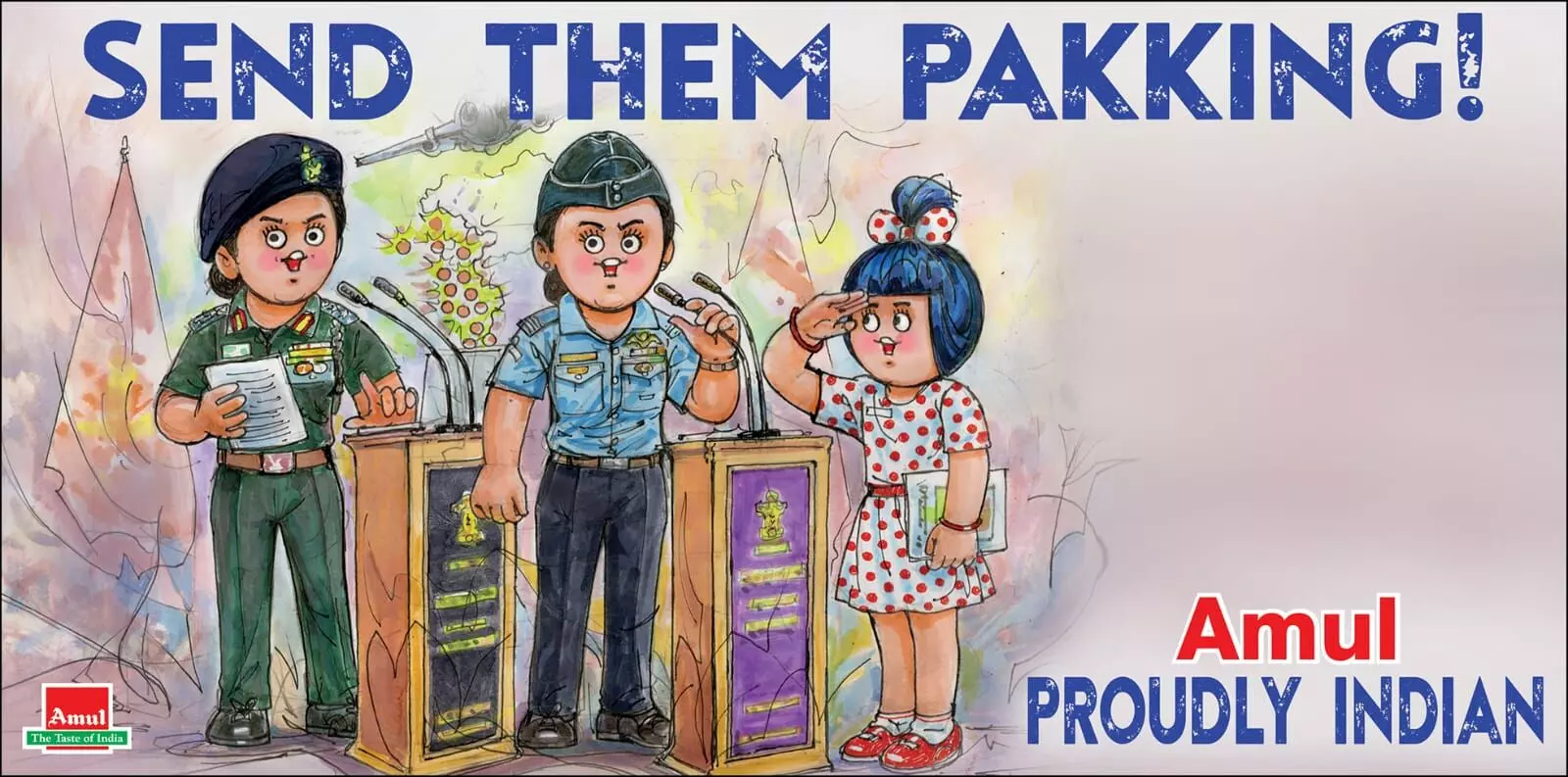 ‘Send Them Pakking’: Amul Ad on India-Pakistan Conflict Wins Over the Internet ‘Send Them Pakking’: Amul Ad on India-Pakistan Conflict Wins Over the Internet
