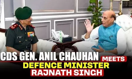 Top Brass Huddle: Rajnath Singh, CDS Gen Anil Chauhan Meet; Strategic Preparedness Under Review