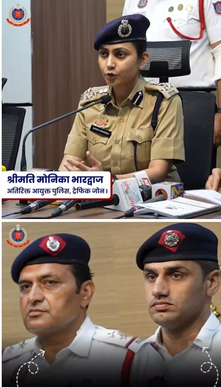 DELHI POLICE TRAFFIC STAFF FOIL ARMED ROBBERY, ARREST TWO ACCUSED DELHI POLICE TRAFFIC STAFF FOIL ARMED ROBBERY, ARREST TWO ACCUSED