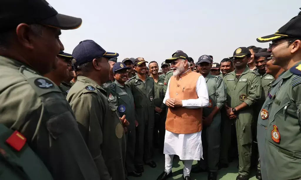 PM Modi Visits Adampur Air Base Near Jalandhar, Interacts with Troops