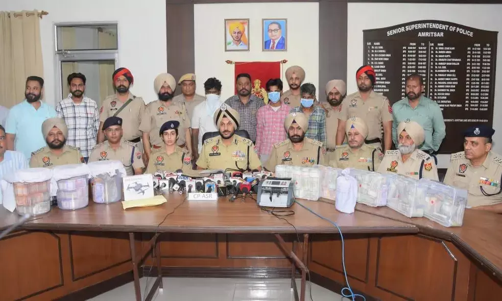 Punjab Police Busts Cross-Border Smuggling Networks, Recovers 1.01 kg Heroin, ₹45.19L Drug Money