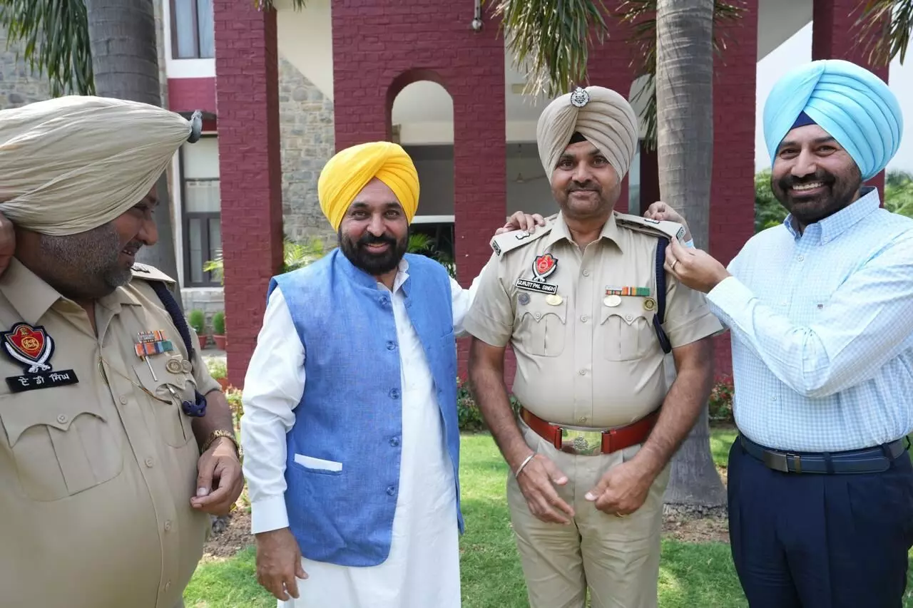 CM Mann Urges Newly Promoted Police Officers to Make Punjab Drug-Free