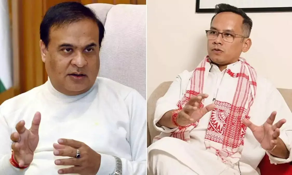 Assam CM Accuses Gaurav Gogoi’s Wife of Spying; Congress Leader Hits Back