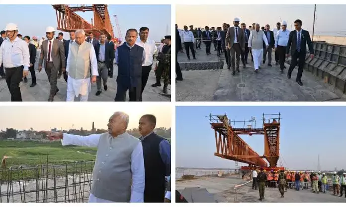 CM Nitish Kumar Inspects JP Ganga Path