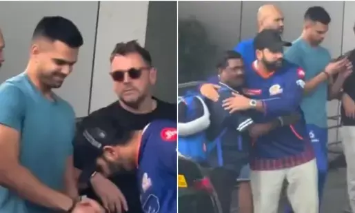 Rohit Sharma Bids Emotional Farewell to Mumbai Indians; Arjun Tendulkar Left Moved as IPL 2025 Journey Ends