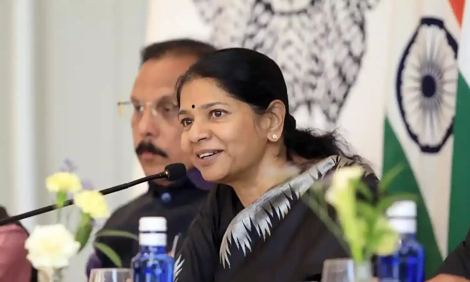 When asked in Spain about India’s national language, Kanimozhi replied...