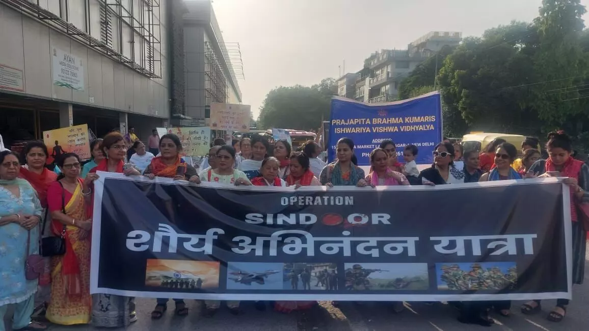 Delhis Lajpat Nagar Hosts Shaurya Abhinandan Yatra Celebrating Indian Armys Operation Sindoor Success Delhis Lajpat Nagar Hosts Shaurya Abhinandan Yatra Celebrating Indian Armys Operation Sindoor Success