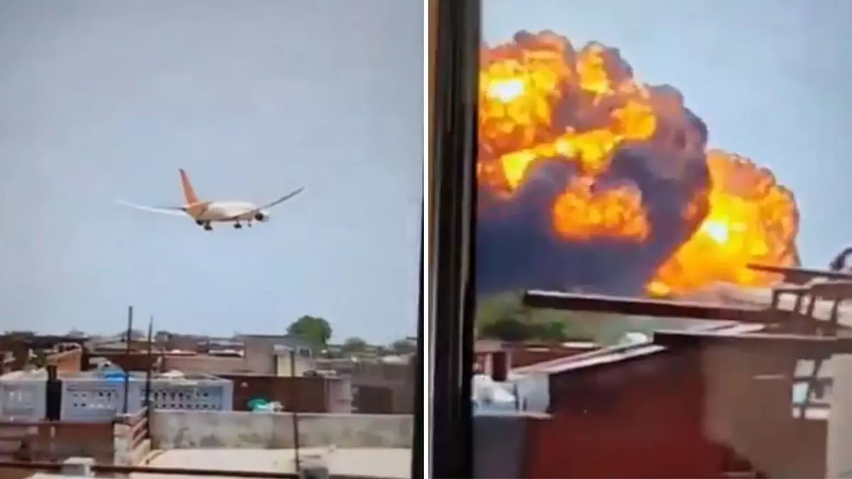 Air India Flight to London Crashes Near Ahmedabad Airport, 242 Onboard Air India Flight to London Crashes Near Ahmedabad Airport, 242 Onboard