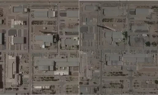 Satellite images reveal extensive damage to Iranian nuclear sites following Israeli airstrikes