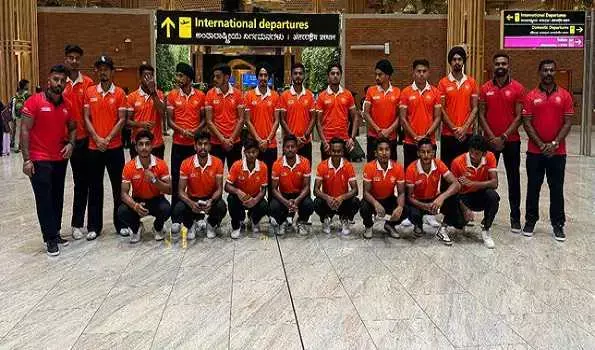 Indian Junior Mens Hockey Team Departs for 4 Nations Tournament in Berlin