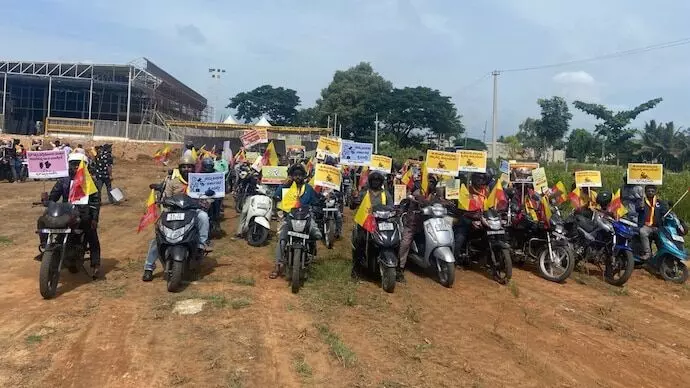 Over 5,000 bike taxi riders gather in Bengaluru, demanding the ban be lifted Over 5,000 bike taxi riders gather in Bengaluru, demanding the ban be lifted