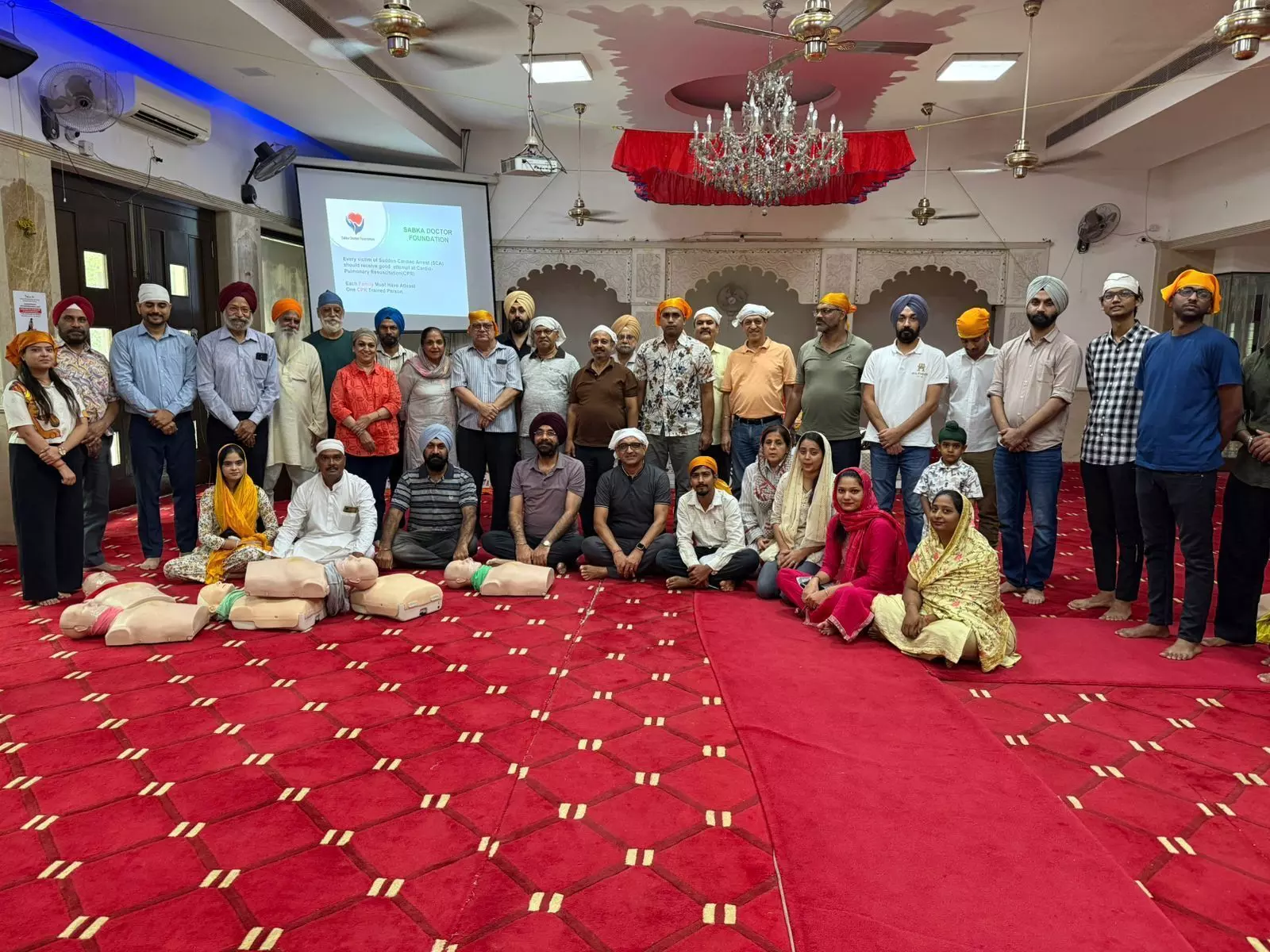 Community Comes Together for Life-Saving CPR Training at Gurdwara Sahib