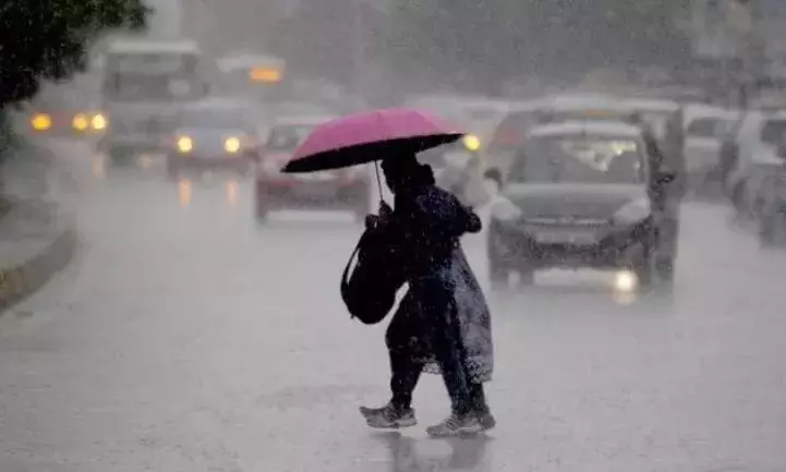 Heavy rain lashes Delhi, IMD issues red alert amid storm warning