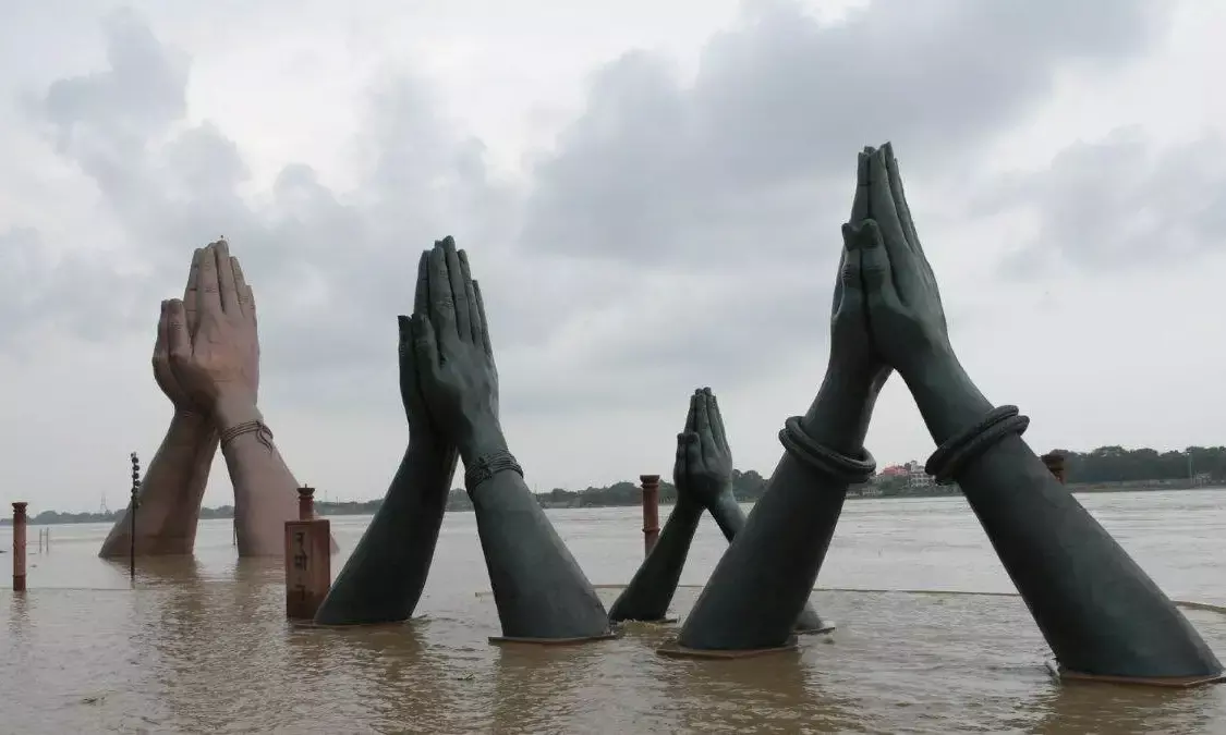 All Major Ghats in Varanasi Submerged as River Ganga Swells Across Uttar Pradesh