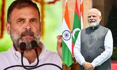 Rahul Gandhi says Narendra Modi is all show and not a big problem, lacking real substance.