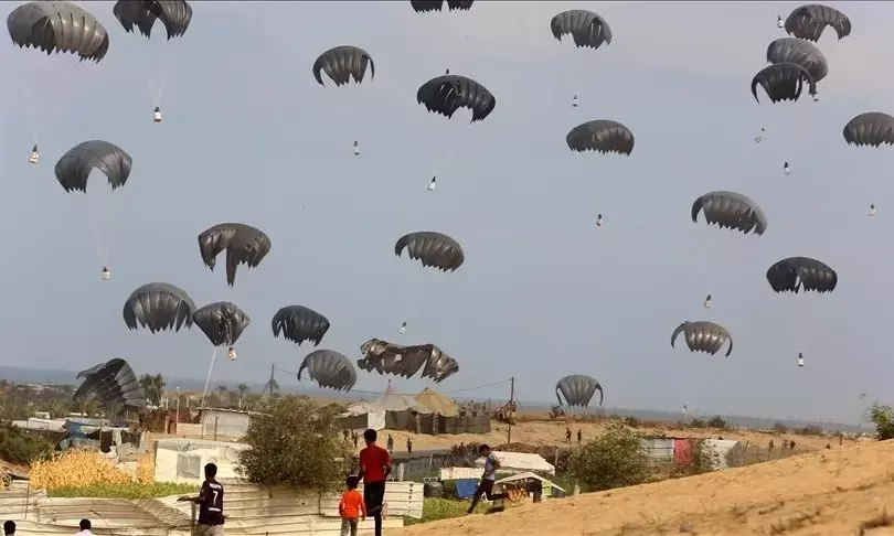 Israel, Allies Airdrop Aid into Gaza as IDF Pushes Back Against Starvation Allegations