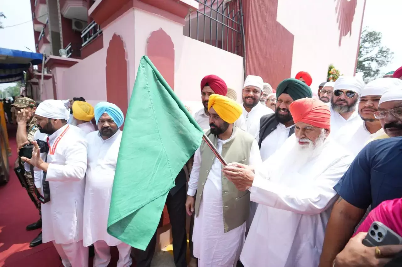 CM and Sant Niranjan Dass Lay Foundation Stone of STP at Dera Sachkhand Ballan